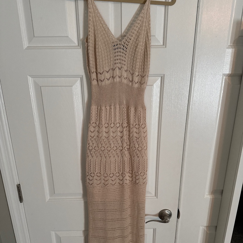 Brand New Crochet Vici Maxi Dress size Medium